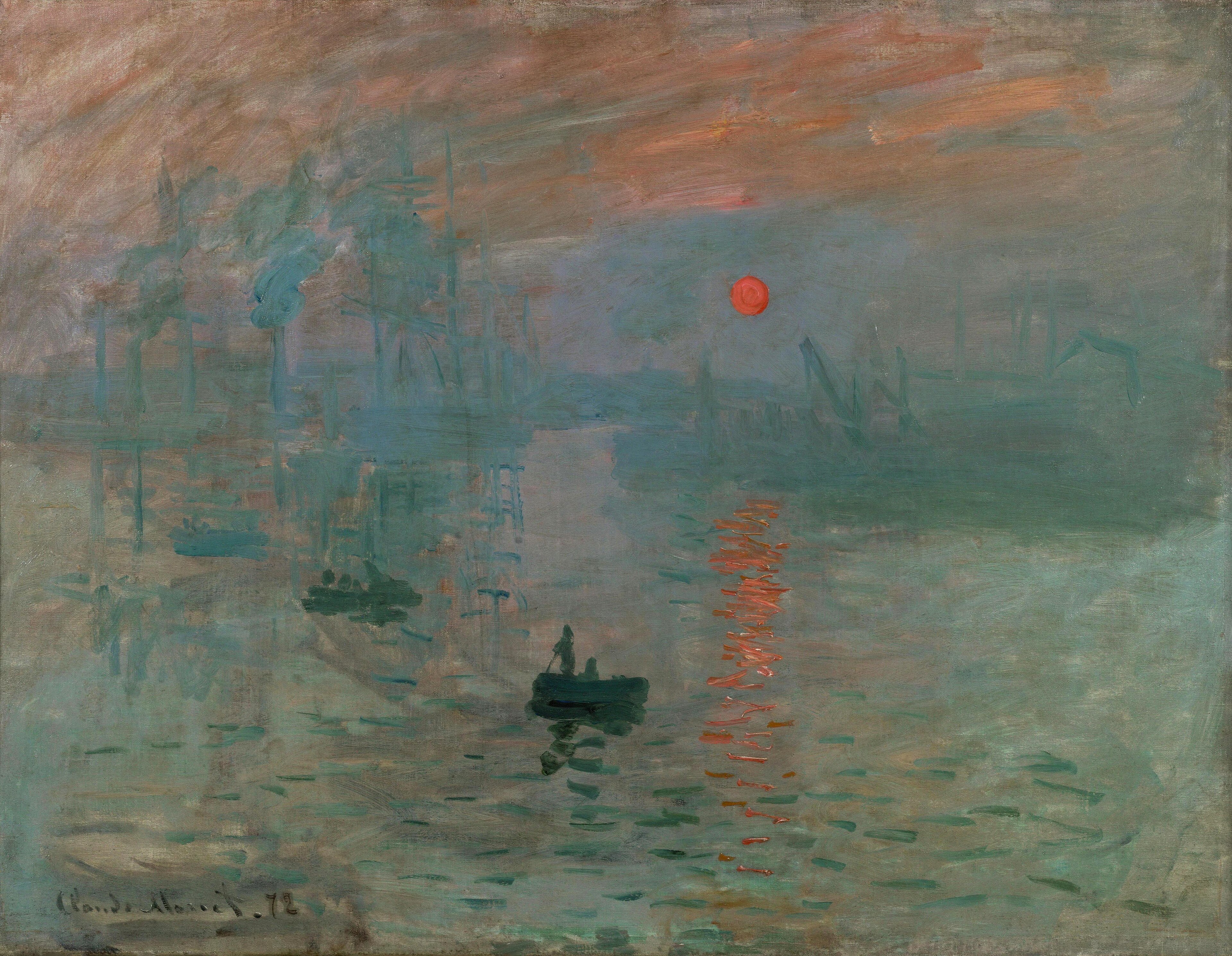 Claude Monet painting